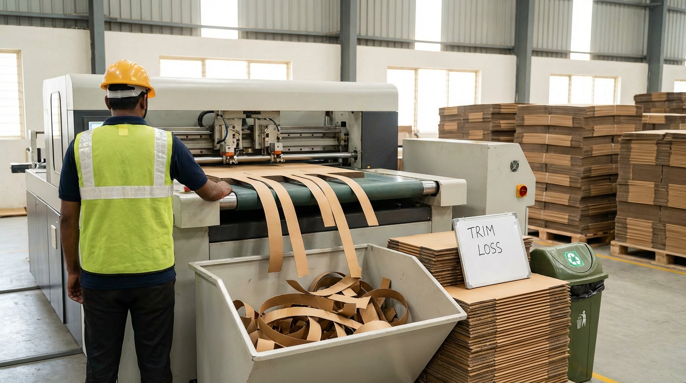 What is Trim Loss in Corrugated Box Manufacturing?