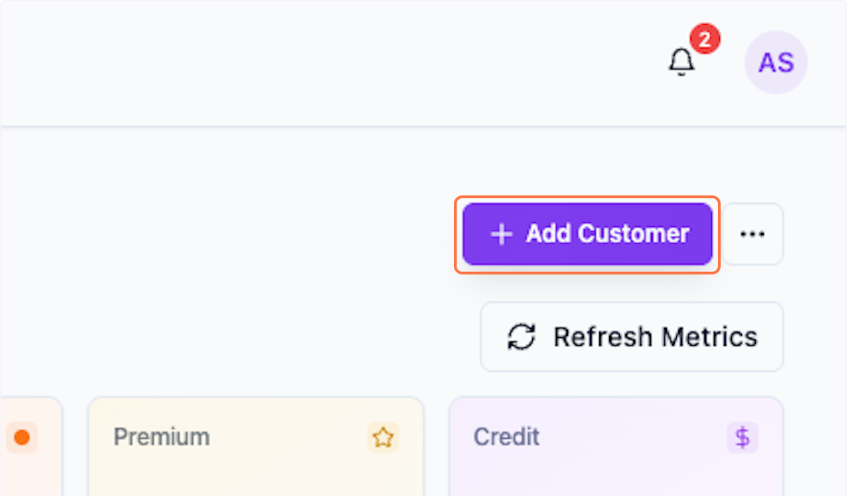 Click on Add Customer button
